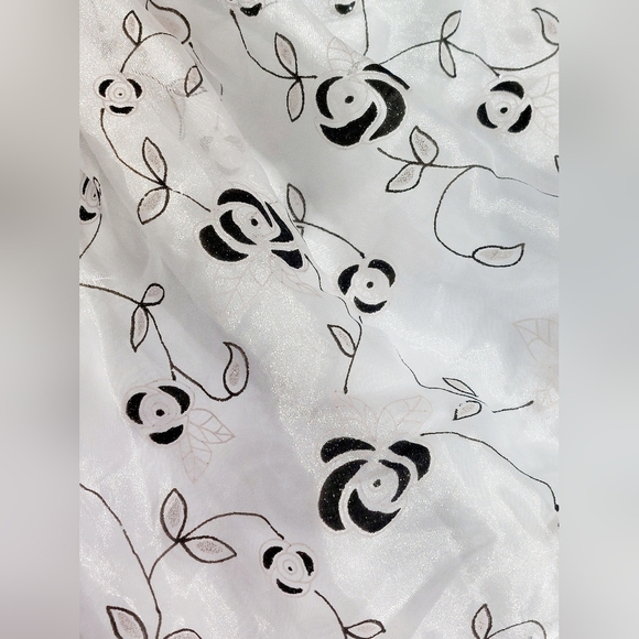 Marmellata Sparkle Dress 24 mo Black and white with‎ Roses - Picture 2 of 7